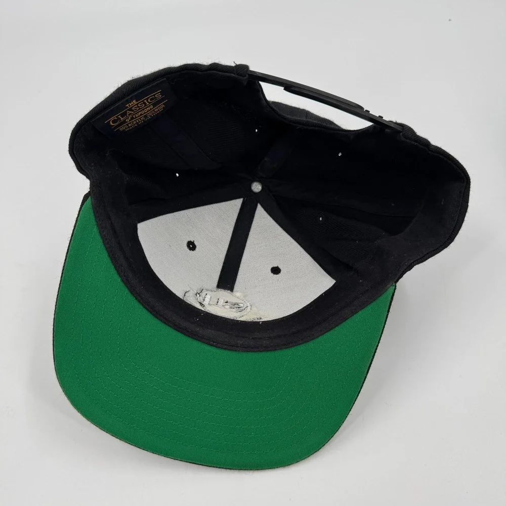 Swimbait Underground Yupoong Snapback Hat‎ Black Embroidered SU Logo Wool Blend